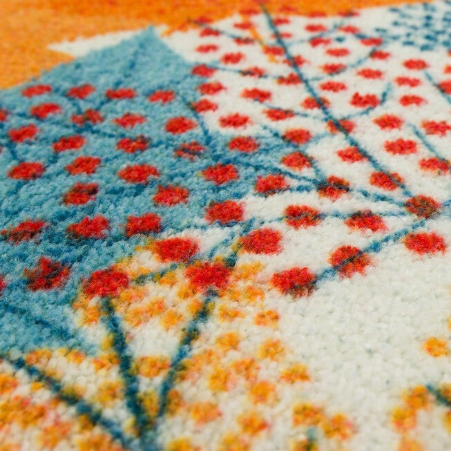 Multi-Color Leaves Kitchen Rug, , alternate image number null