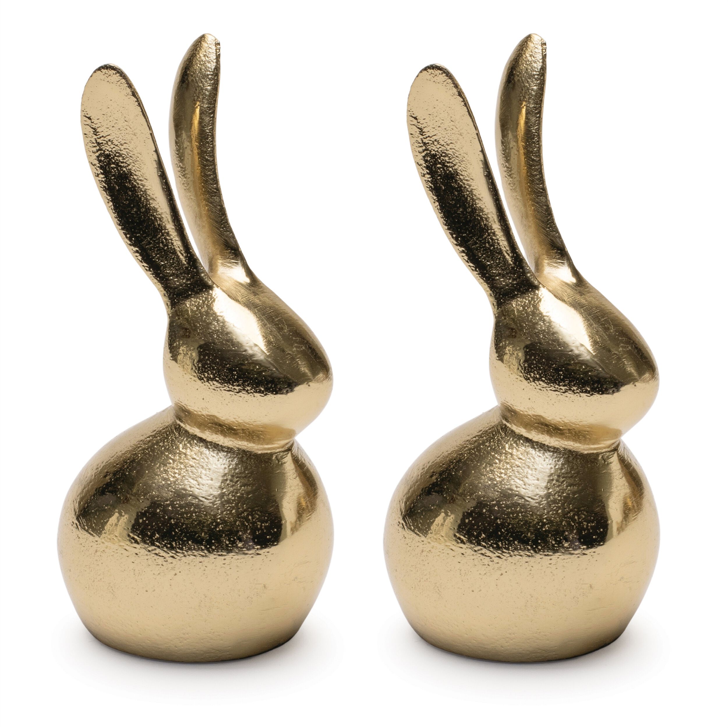 Modern Metal Bunny Decor (Set of 2), GOLD, alternate image number 2