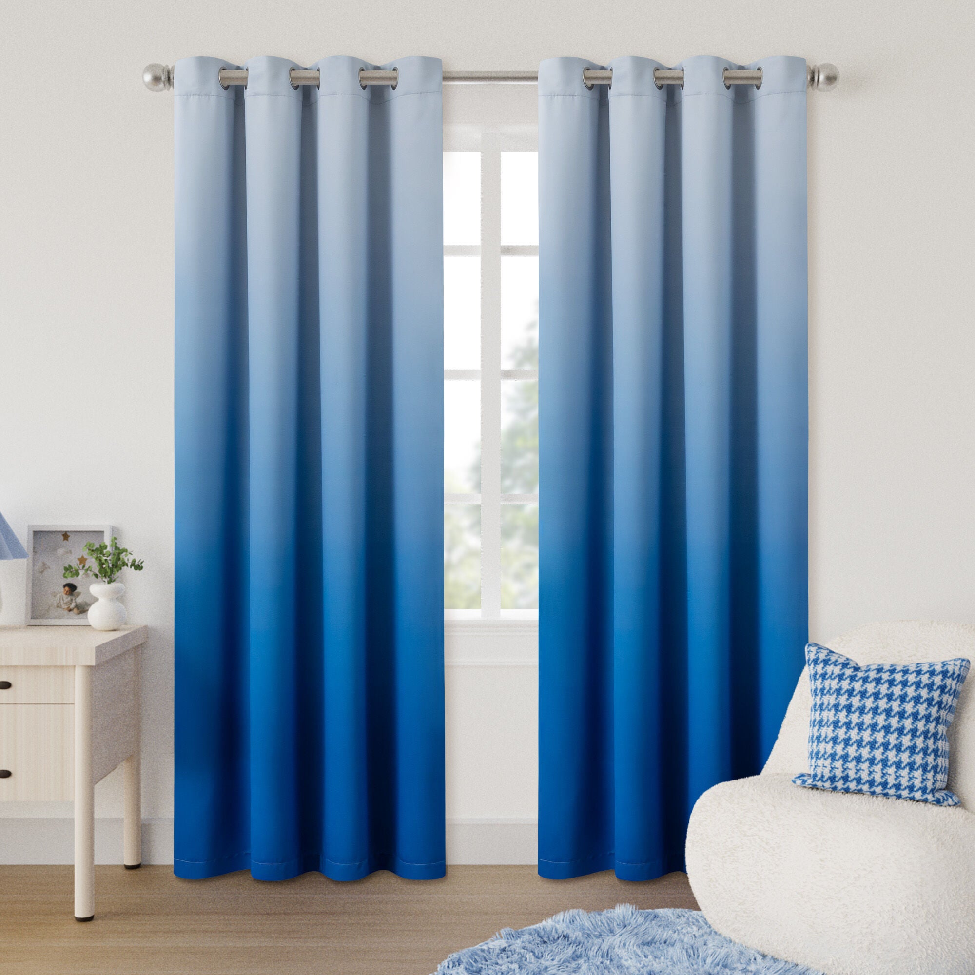 Ombre Room Darkening Grommet Pair