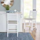 Flynn Counter Stool White Upholstered Set of 2, , alternate image number null