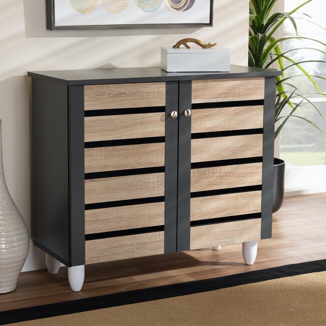 Gisela 2-Door Shoe Storage Cabinet Furniture, , alternate image number null
