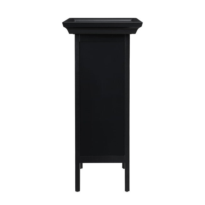Black with "Merlot" Rub through Wine Cabinet, , alternate image number 2