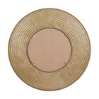Gold Metal Contemporary Wall Mirror, , on-hover image number null