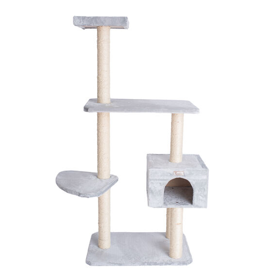 Gleepet 57" Real Wood Cat Tree With Condo And Perch, , alternate image number null