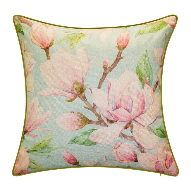 New York Botanical Garden® Watercolor Magnolia Pillow Dec Pillow, PINK, hi-res image number null