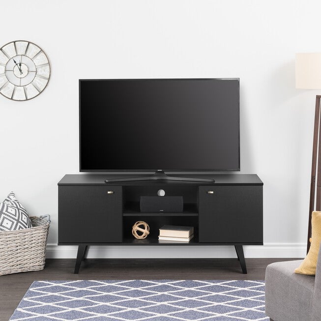 Milo 56 inches TV Console, BLACK, hi-res image number null
