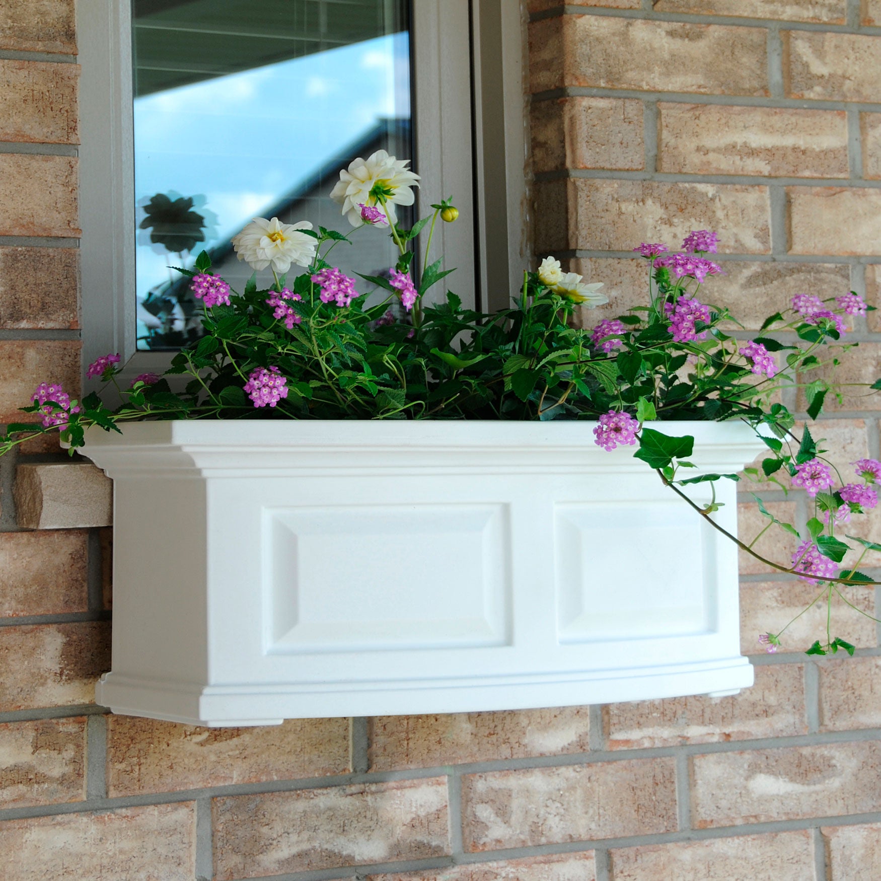 Nantucket 2' Window Box, WHITE, hi-res image number 0