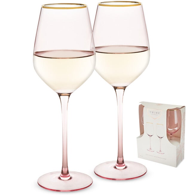 Rose Crystal White Wine Glass Set, , alternate image number null