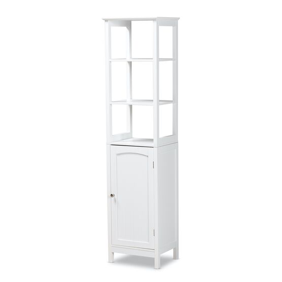Beltran Wood Bathroom Storage Cabinet Furniture, WHITE, hi-res image number null