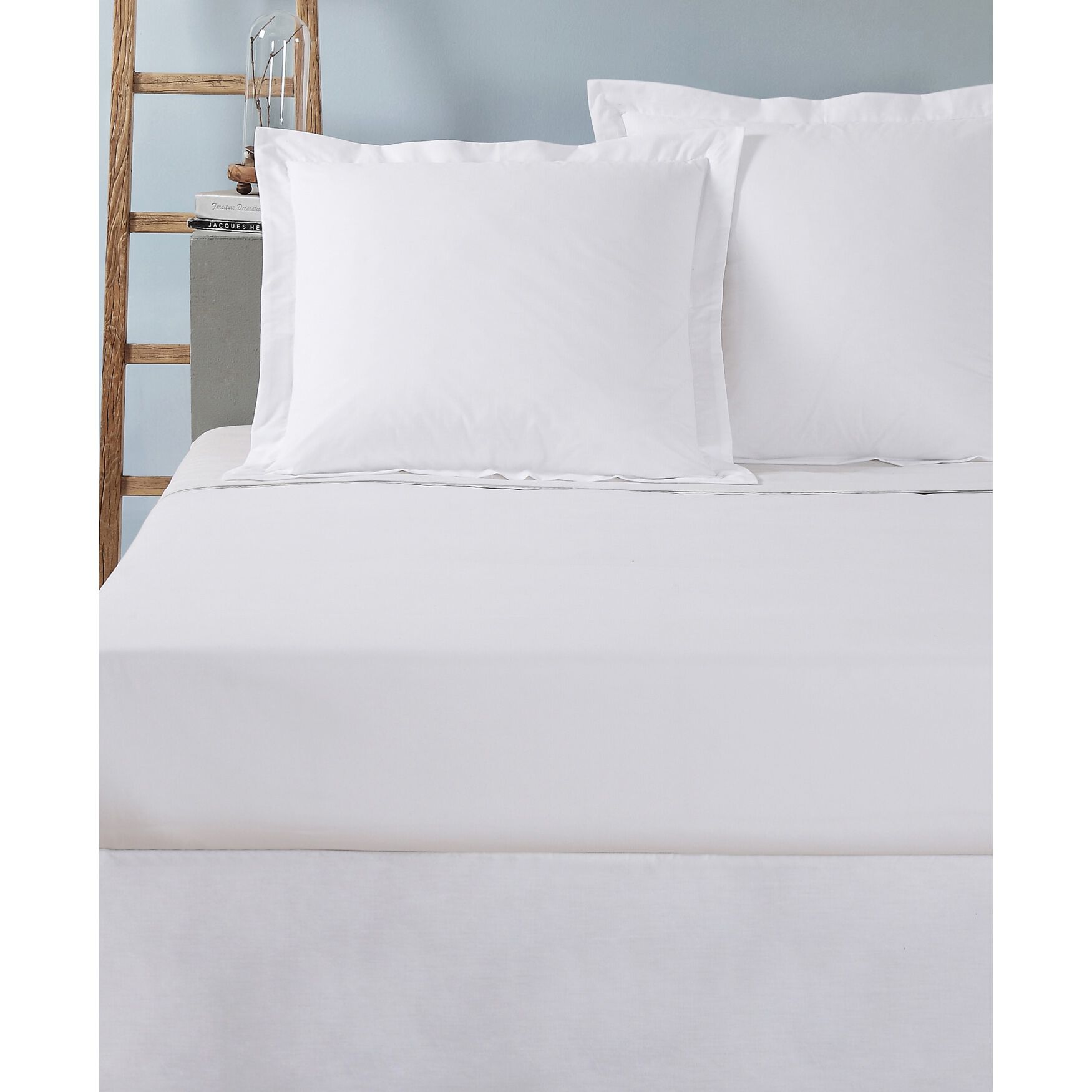 Today's Home Cotton Rich Tailored 2-Pack Euro Sham, WHITE, hi-res image number 0