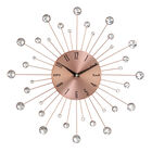 Set Of 2 Copper Metal Glam Wall Clock, COPPER, hi-res image number null