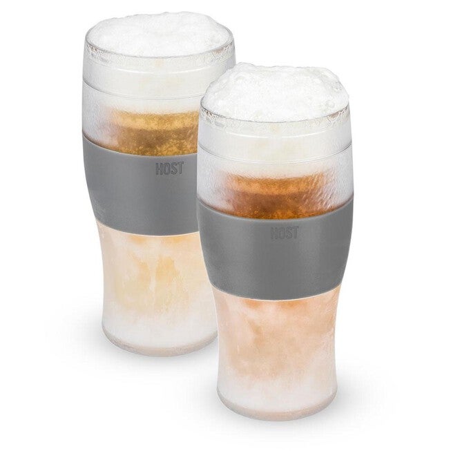 Freeze Cooling Pint Glasses (Set Of 2) By, GREY, hi-res image number null