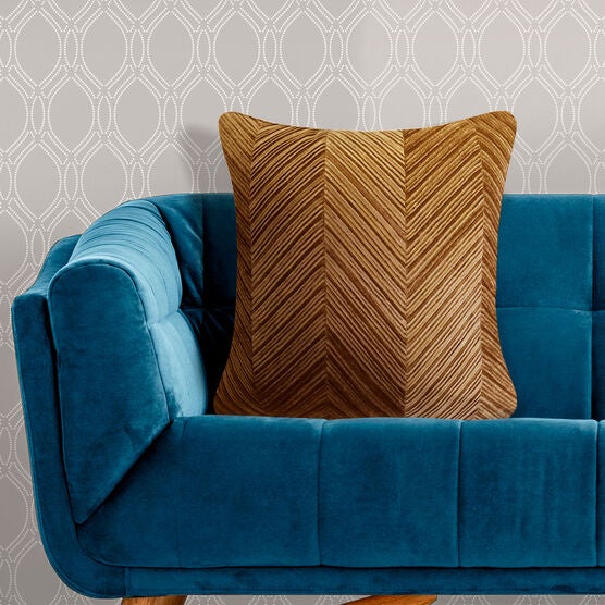 Chevron Velvet Decorative Pillow, , alternate image number null