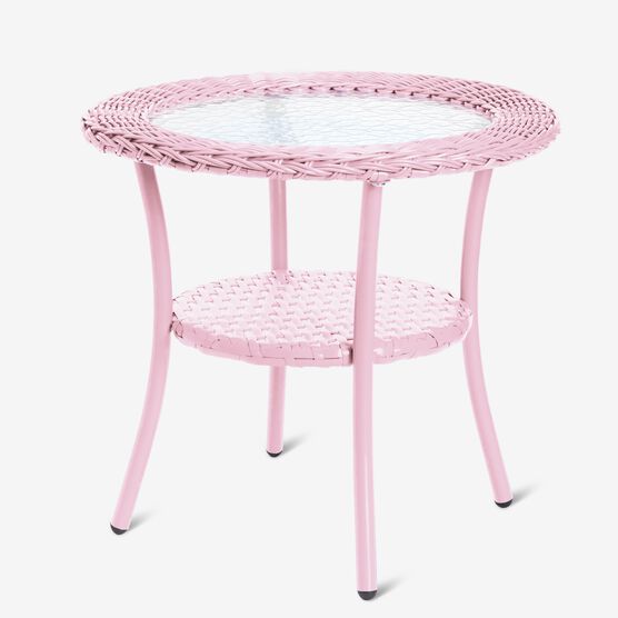 Roma All-Weather Wicker Side Table, Roma All-Weather Wicker Side Table,