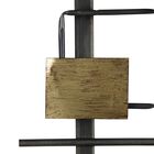 Wood and Metal Modern Shapes Wall Centerpiece, , alternate image number null