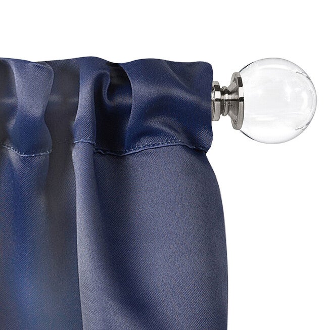 Innovative Decorative Room Darkening Wrap Around Rod & Finial 48-86, , alternate image number null