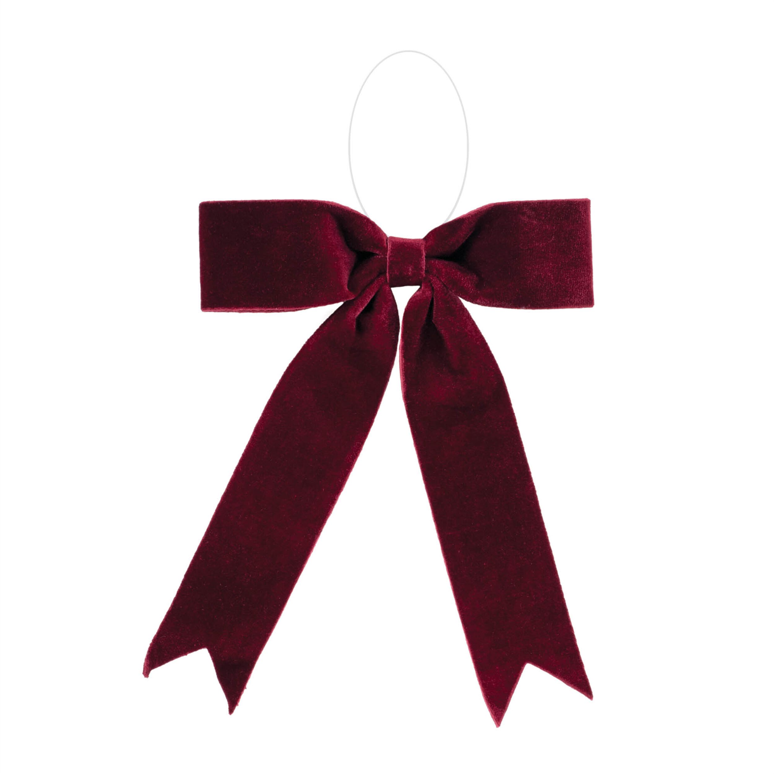 Burgandy Red Holiday Bow (Set of 2), RED, hi-res image number 0