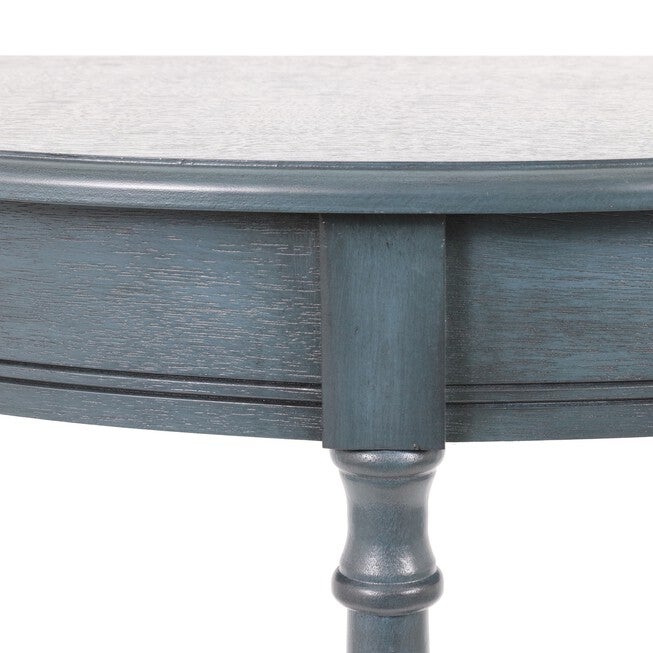 Demilune Antique Navy Console , , alternate image number null