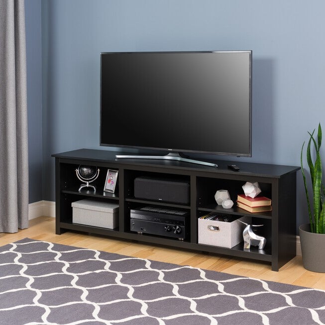 Prepac Sonoma 72 inches TV Stand, Black, , alternate image number null