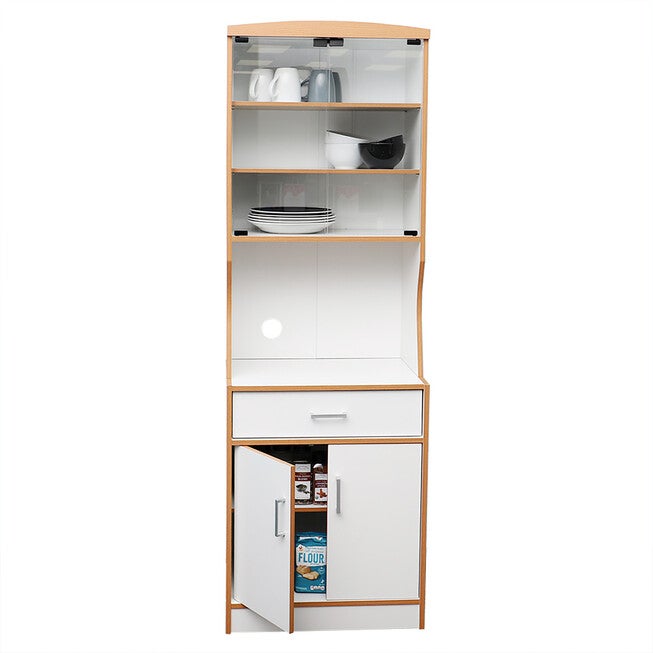 Home Basics Large Wood Microwave Cabinet, , alternate image number 5