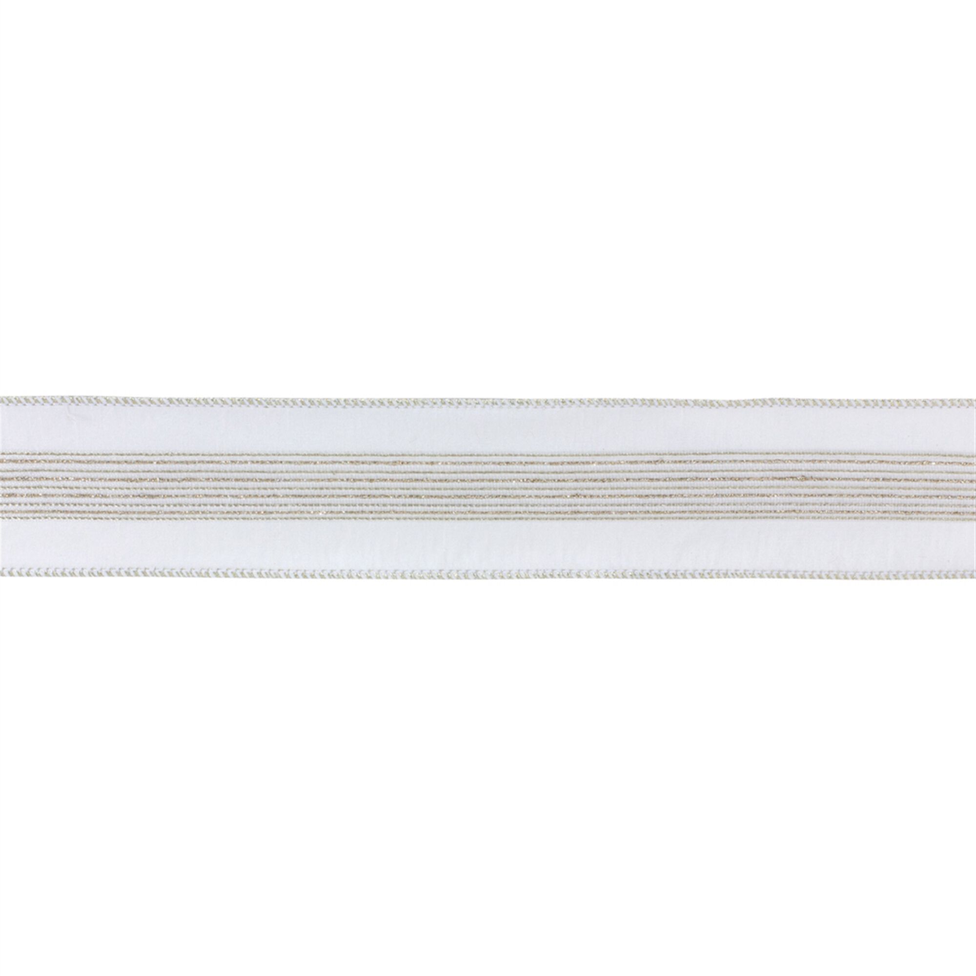 Glittered Holiday Ribbon 2.5 inches x 10 yds., SILVER, hi-res image number 0