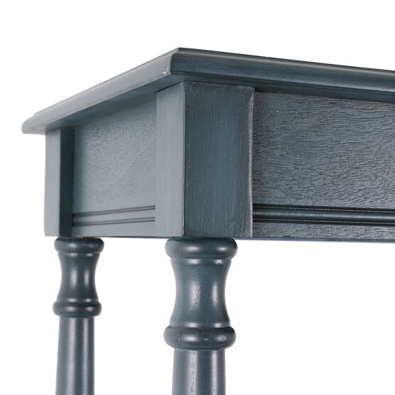 Antique Navy Rectangle Console By J Hunt Coffee End Side