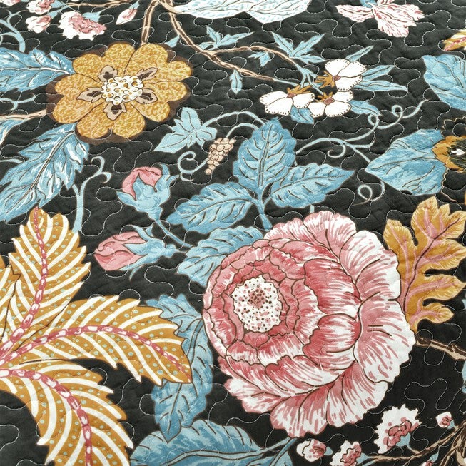 Lush Décor Sydney Quilt Black/Blue 3Pc Set, , alternate image number 22