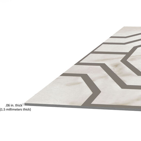 Retro 12x12 Self Adhesive Vinyl Floor Tile - Octagon - 20 Tiles/20 sq. ft., , alternate image number null