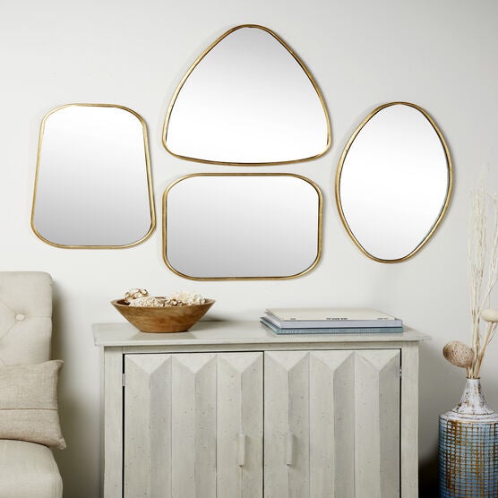 Cosmoliving By Cosmopolitan Set Of 4 Wall Mirror, , alternate image number null