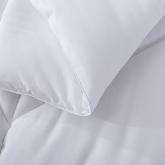 Chevron Stitch Down Alternative Comforter, White, , alternate image number null