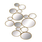 Cosmoliving By Cosmopolitan Gold Metal Wall Mirror, GOLD, hi-res image number null