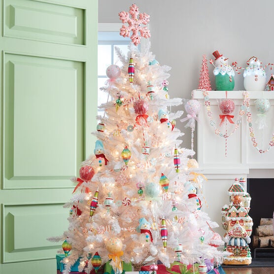 6 Pre Lit White Tree Seasonal Brylane Home