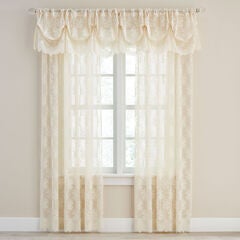 Clearance Window Treatments Brylane Home Juliana Fl Scalloped Lace Pantaloon Valance