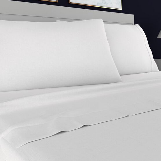 Portico Linen Blend 4 Piece Sheet Set Sheet Set, , alternate image number null