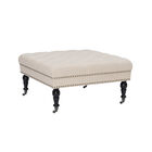 Isabelle Natural Square Tufted Ottoman, NATURAL, hi-res image number null