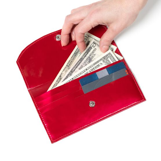 Tote Bag With Wallet, Clear/Red, , alternate image number null