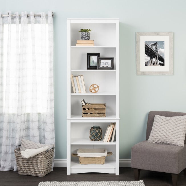 Tall Bookcase, White, , alternate image number 3