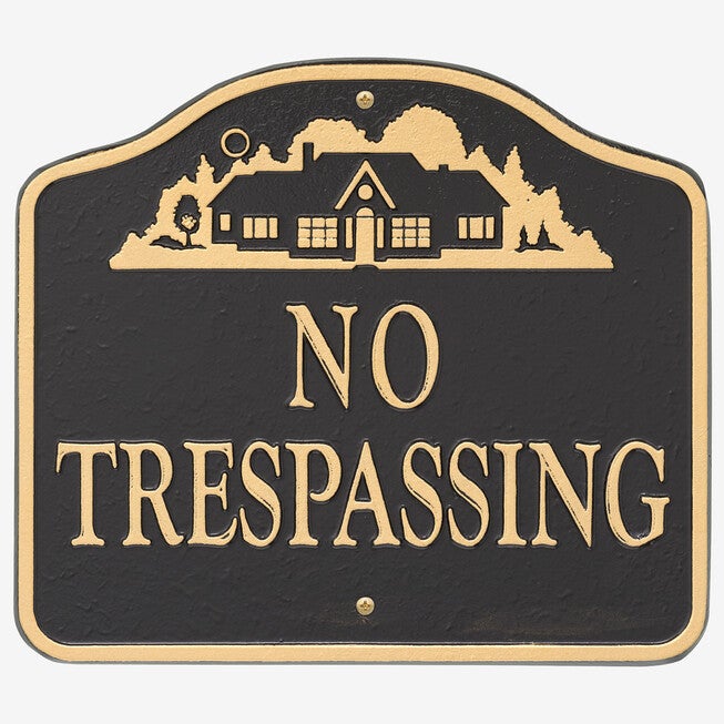 No Trespassing Sign, , on-hover image number null