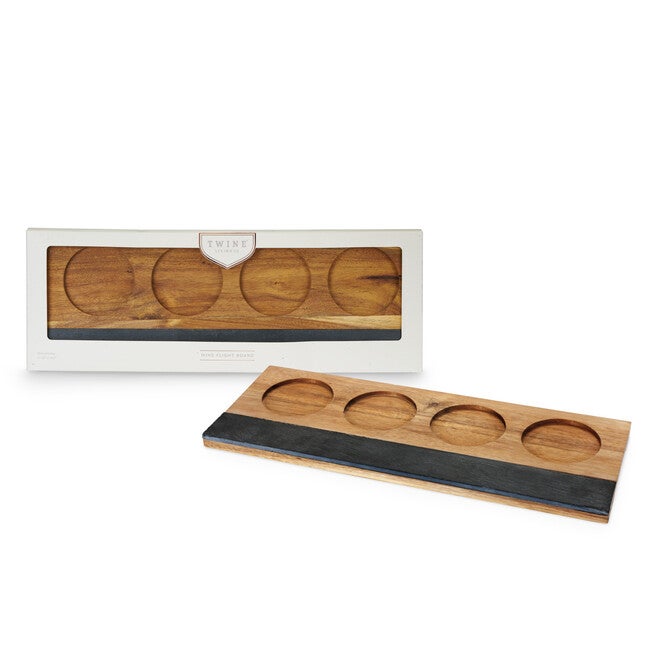 Acacia Wood Wine Flight Board, , alternate image number null