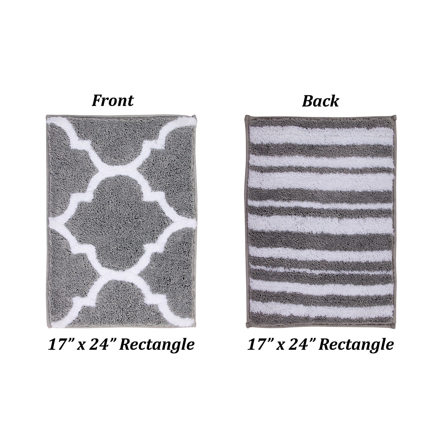 Marrakesh Collection 100% Polyester 17 inches X 24 inches Rectangle Bath Rug, , alternate image number 6