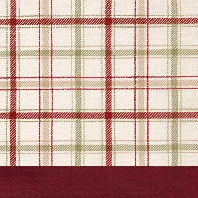Tattersall Window Curtain Tier Pair and Valance Set - 58x24, , alternate image number null