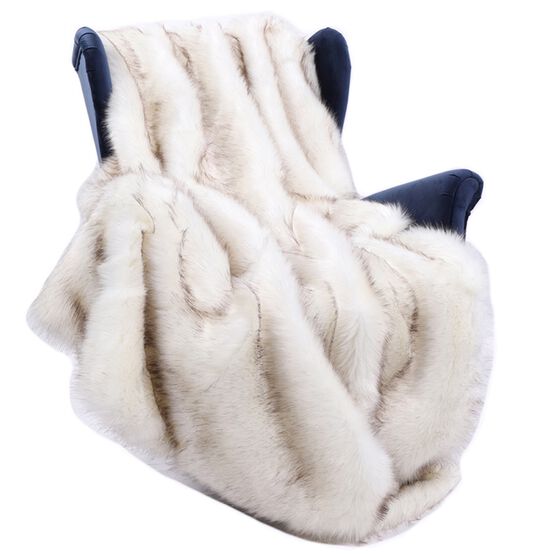 Battilo Home Luxury Fox Faux Fur Warm Elegant Cozy Throw Decorative Blanket Bed Sofa Blanket, 60" x 80", , on-hover image number null