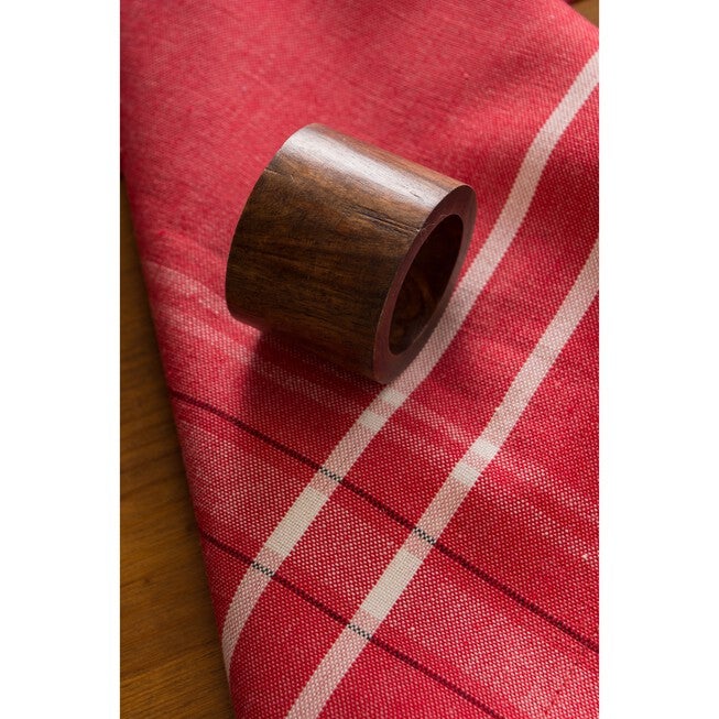 Wood Band Napkin Ring, Set of 6, , alternate image number null