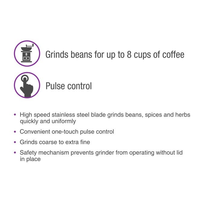 Coffee, Herb & Spice Grinder - Black, , alternate image number 3