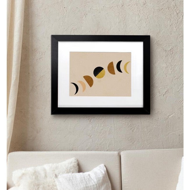 Black Wood Picture Frame With Mat 11X 14, , alternate image number null