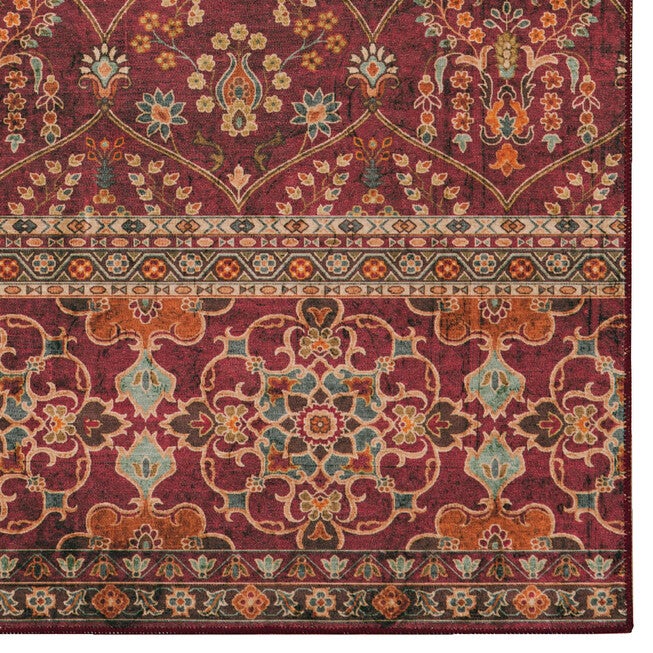 Washable Neil Garnet/Ivory Rug, , alternate image number 3