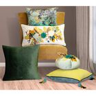Harvest Velvet Pumpkin with Embroidered Leaves , , alternate image number null