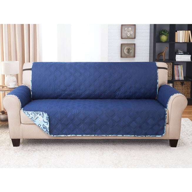 Printed Reversible Quilted Xl Sofa Protector, , alternate image number 7