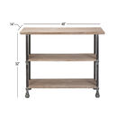 Brown Industrial Wood Console Table, 32 x 48, , alternate image number 4