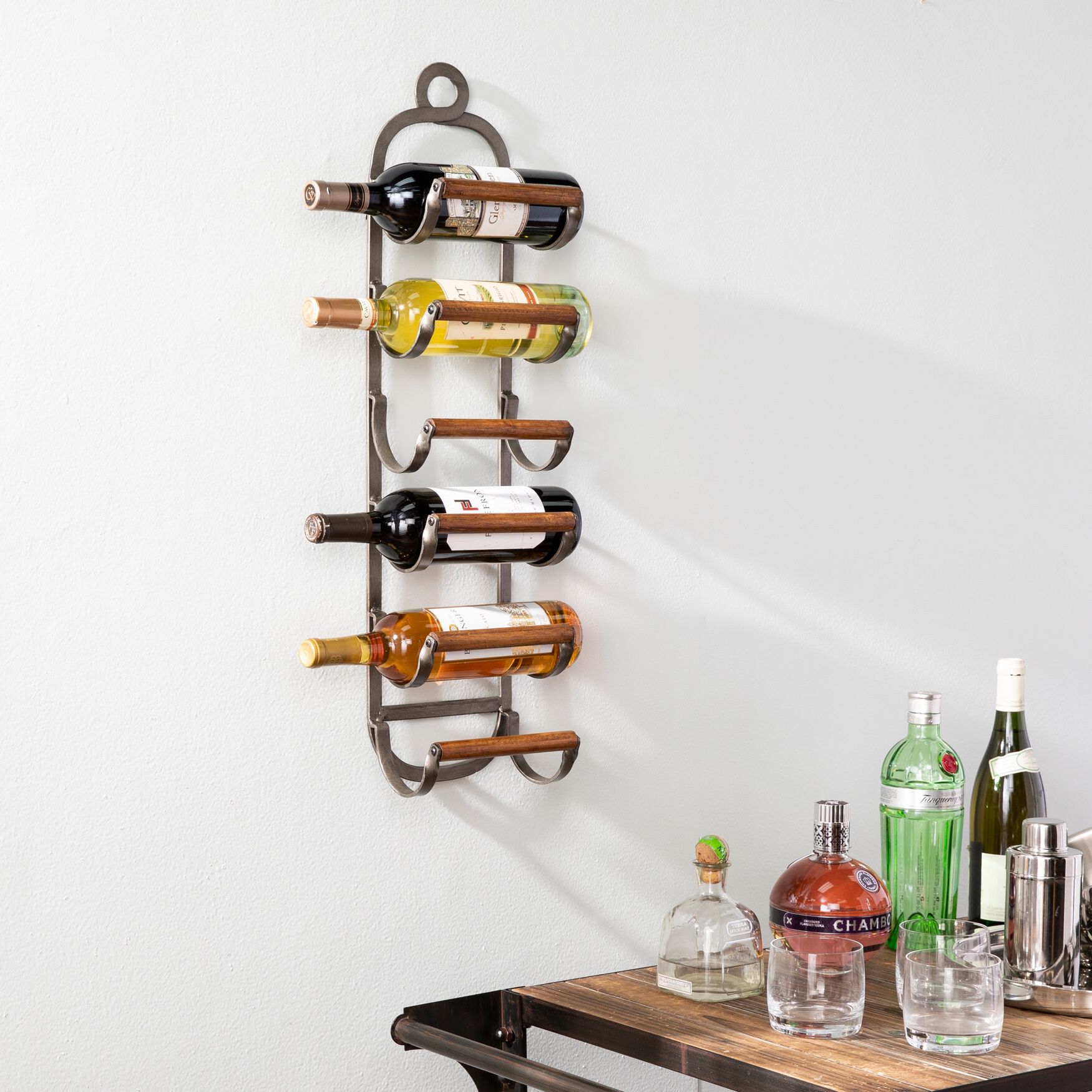 Industrial style wine 2025 rack